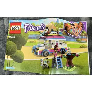 LEGO Friends 41333 Olivia's Mission Vehicle w/‎ Manual INCOMPLETE Building Set